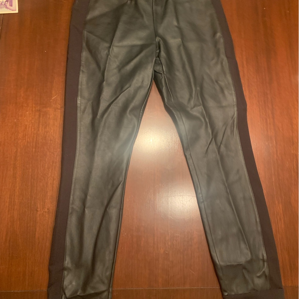 J. Crew Black Faux Leather pants